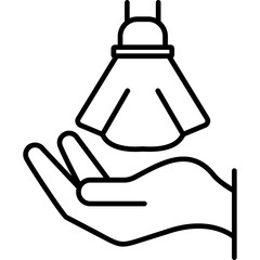 Obraz premium Dressing Assistance Icon