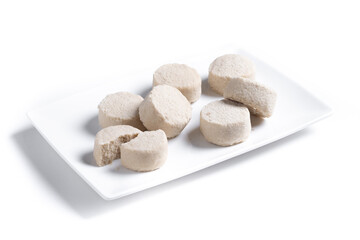 Christmas shortbread isolated on white background
