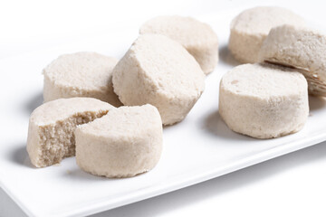 Christmas shortbread isolated on white background