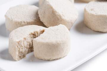 Christmas shortbread isolated on white background