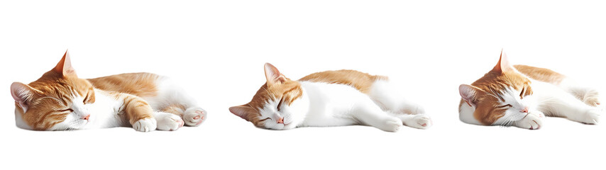 Cat portrait Isolated on transparent background