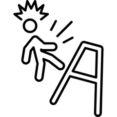 Ladder Fall Icon