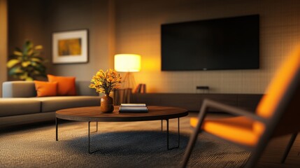 Modern Interior Design of a Contemporary Living Room