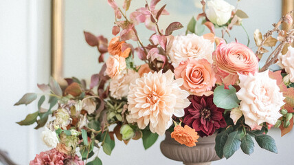 Autumnal grand country house manor decoration, autumn home decor and seasonal interior design ideas and decorations, fall season holiday English countryside style ideas