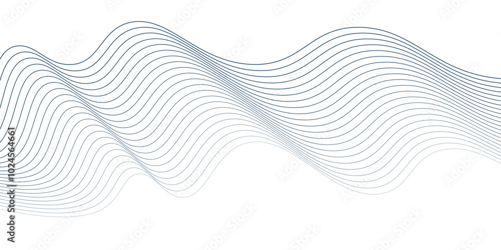 Poster abstract wavy lines pattern design modern futuristic background. vector illustration.