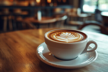 cup of coffee on the table