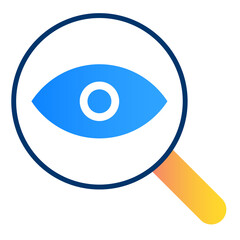 Transparency Icon. Openness Clarity Visibility Magnifying Glass and Honesty Icon.