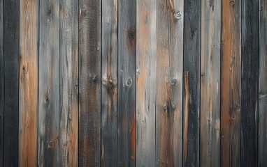 Naklejka premium Close-up shot of the barn wood wall, capturing the intricate details and textures of the weathered boards. 2576