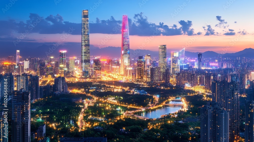 Poster artificial intelligence enhancing digitalization in urban development, streamlining paperwork, optim