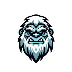 Fototapeta premium Mysterious beast modern style yeti sports logo mascot