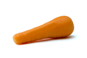 Fresh carrot isolated on white background with clipping path close up stacking