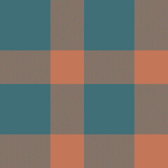 Plaid seamless pattern. Check fabric texture. Vector textile print.
