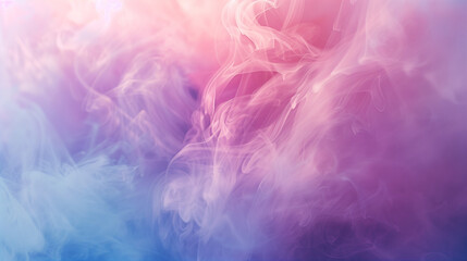 Obraz premium Purple and pink misty abstract clouds, representing dreamy, ethereal, and calming atmosphere.
