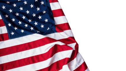 Fototapeta premium United States flag isolated on transparent background.