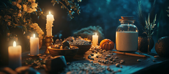 Esoterics, tarot cards and magic crystals and stones. Astrology. Predictions makes predictions of fate, tarot cards, fortune telling on tarot cards, magic crystal, occultism, esoteric background.