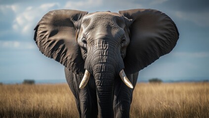 Fototapeta premium Closeup of an African Elephant