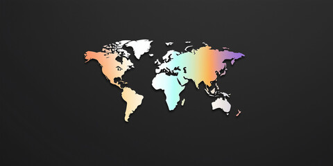 World map. vector illustration of Earth. Planet image, flat background. environmental friendly, colorful image. representation icon logo.. America, Asia, Africa, Europe, Asia, Australia. travel guide