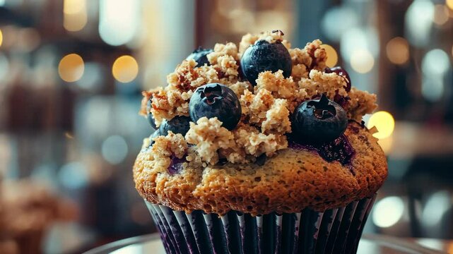 Blueberry Muffin Closeup