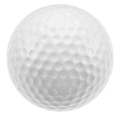 Golf ball isolated on a white background. File has clipping path.