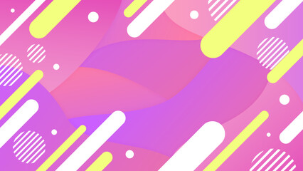 フルHDサイズのカラフルなジオメトリック背景素材