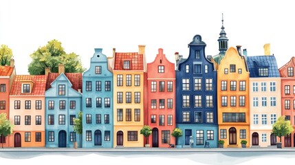 Obraz premium Colorful European Architecture