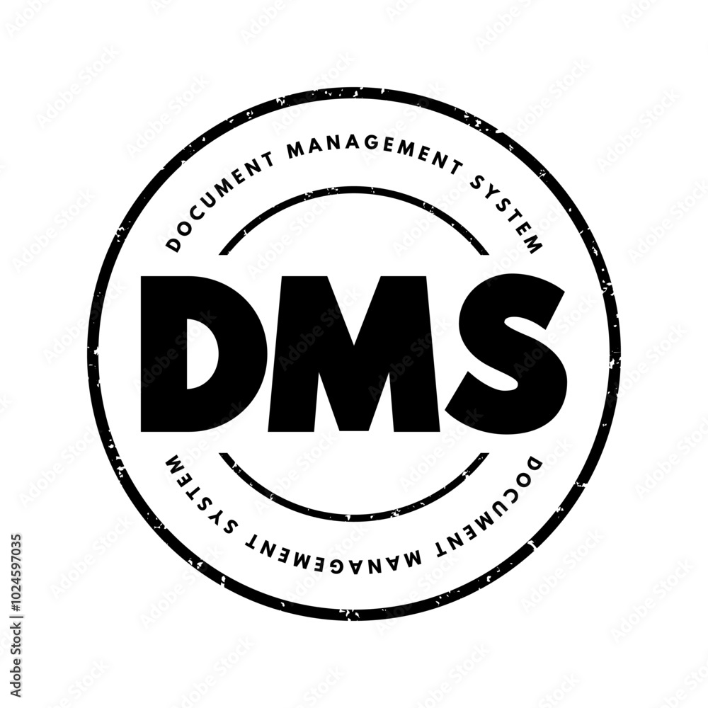 Aufkleber dms - document management system is a system used to receive, track, manage and store documents and 