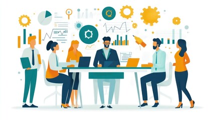 Business Meeting Illustration