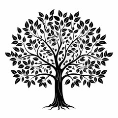 Obraz premium golden-ash-tree-silhouette