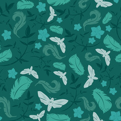 seamless pattern with butterflies