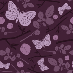 seamless pattern with butterflies