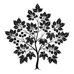 currant-tree-silhouette