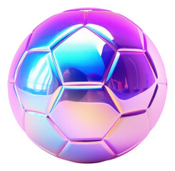 Naklejka premium PNG Football iridescent sphere sports soccer.