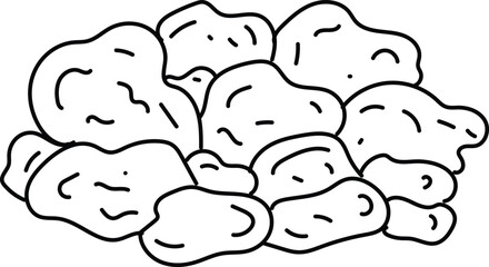 Stones white backgorund