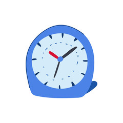 lightweight travel alarm clock cartoon. mini battery, loud snooze, timer display lightweight travel alarm clock sign. isolated symbol vector illustration