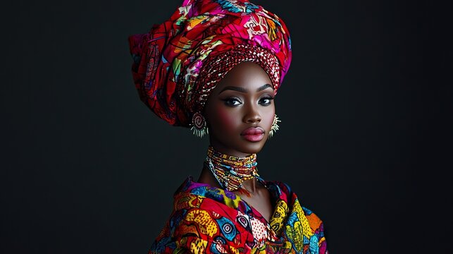 Namibian Woman in Traditional Attire Cultural Heritage