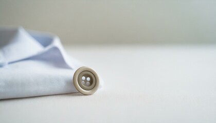 close up of a shirt and button