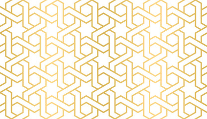 Seamless geometric ornament based on traditional arabic art, Great design for fabric, textile, cover, wrapping paper, background.