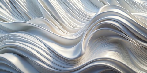 Abstract Curving White Stripes in Smooth Undulating Formations