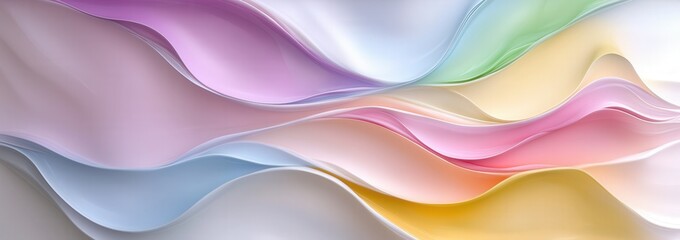 Colorful abstract wave of glass-like shards in a spectrum design for artistic decoration