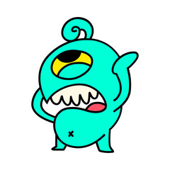 cartoon monster