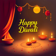 Naklejka premium joyfully celebrate Diwali in the streets, adorned in colorful attire, lighting sparklers and sharing sweets, embodying festive cheer.