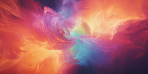 Close-up shot of a swirling galaxy, vibrant colors, abstract forms, representing groundbreaking astronomical discoveries