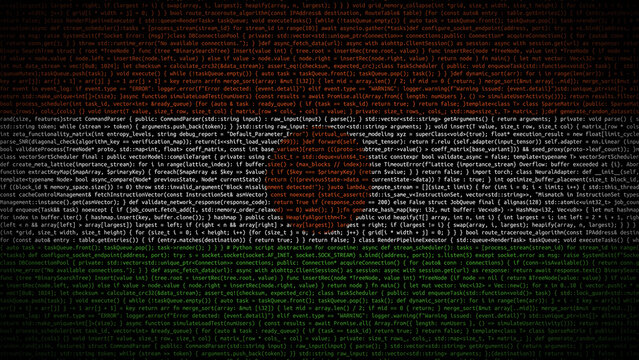 Binary code on flag of Niger. Program source code or Hacker concept on Nigerien flag. Niger digital technology security, hacking or programming - Powered by Adobe
