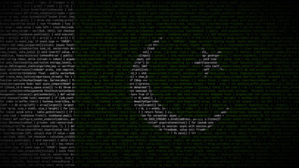 Binary code on flag of Pakistan. Program source code or Hacker concept on Pakistani flag. Pakistan...