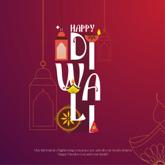 Happy Diwali post , suitable for social media: 