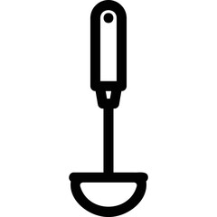 Simple vector icon soup ladle