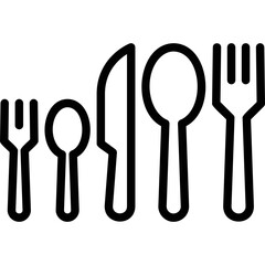 Simple vector icon cutlery