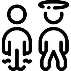 Simple vector icon weakness and dizziness