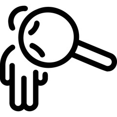 Simple vector icon search for a person
