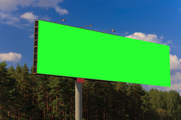 Background for design, billboards on city streets and along roads